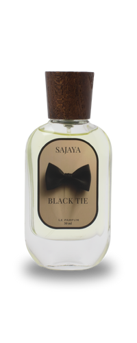 Bottle of Sajaya Black Tie perfume