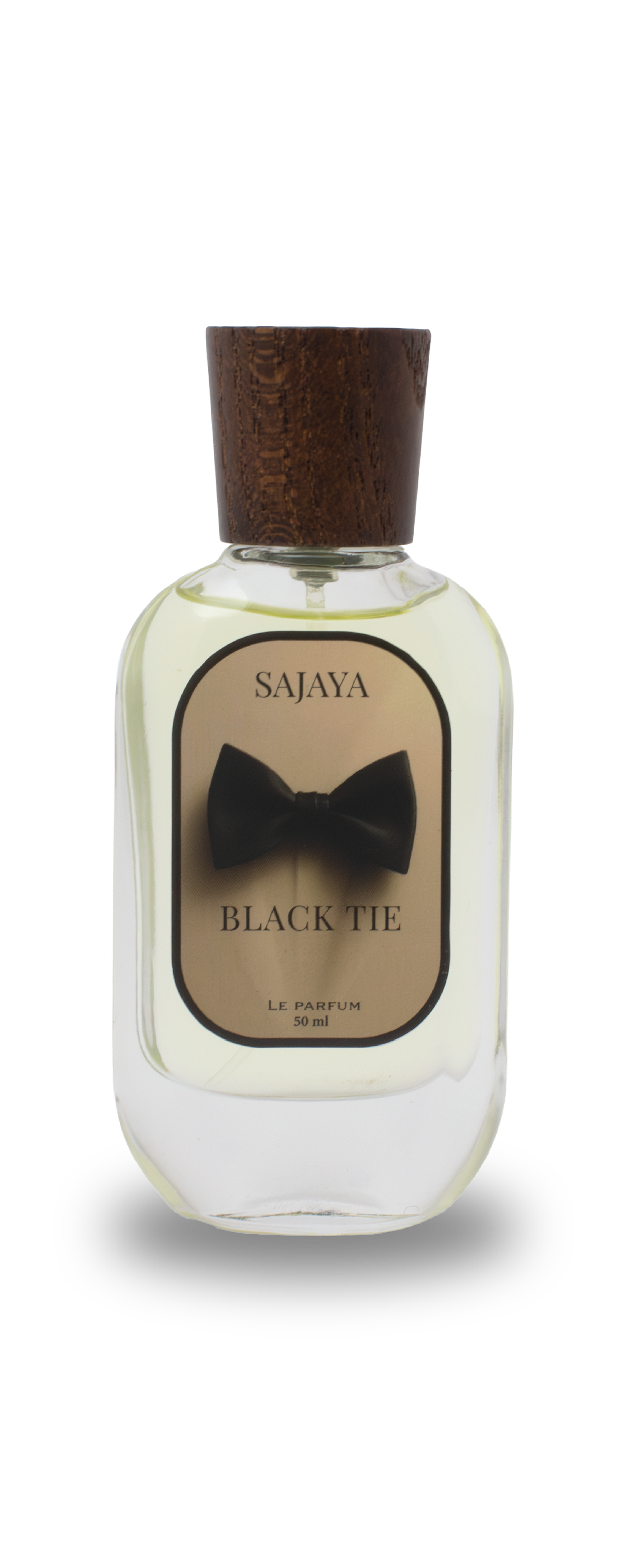 Bottle of Sajaya Black Tie perfume